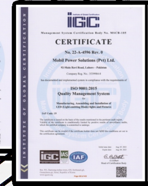 ISO 9001:2015 — Quality Management System